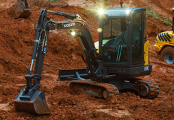 Volvo compact excavator